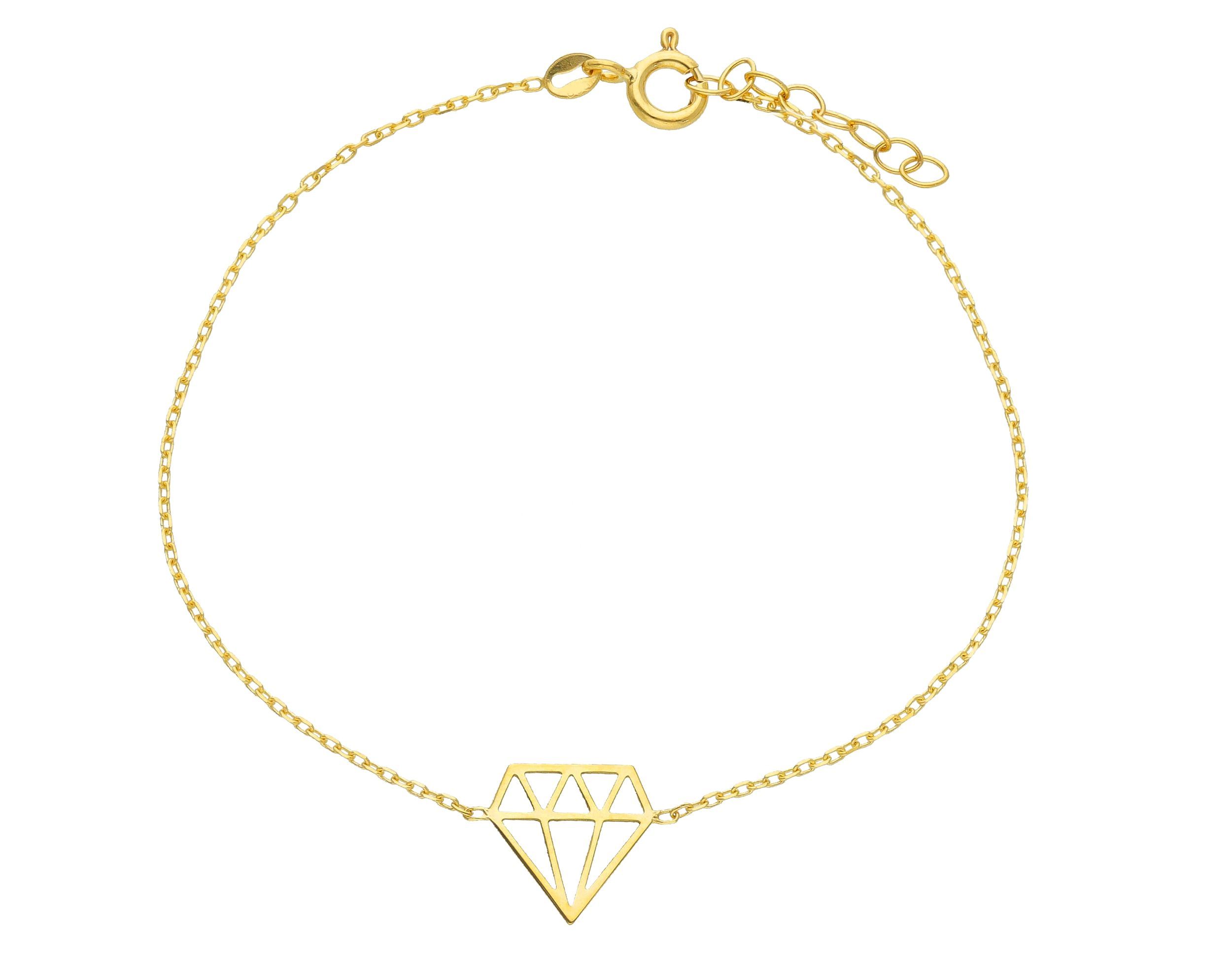 Golden diamond bracelet k14  (code S261356)